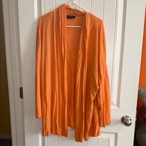 Lane Bryant Vibrant Orange Cardigan